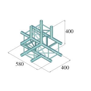 ALUTRUSS DECOLOCK DQ4-SPAT42 4-Way T-Piece bk