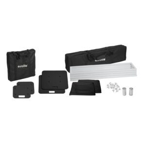 EUROLITE 2x Stage Stand 150cm incl. Cover and Bag, black