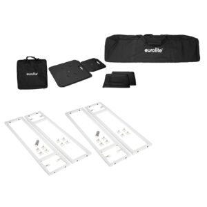 EUROLITE 2x Stage Stand variable incl. Cover and Bag, black