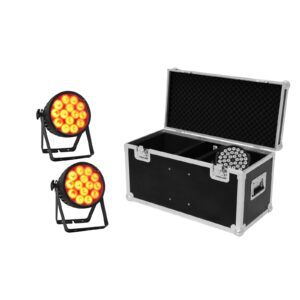 EUROLITE Set 2x LED IP PAR 14x10W HCL + Case