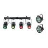 EUROLITE Set 2x LED SLS-6 TCL Spot + LED QDF-Bar RGBAW Light set