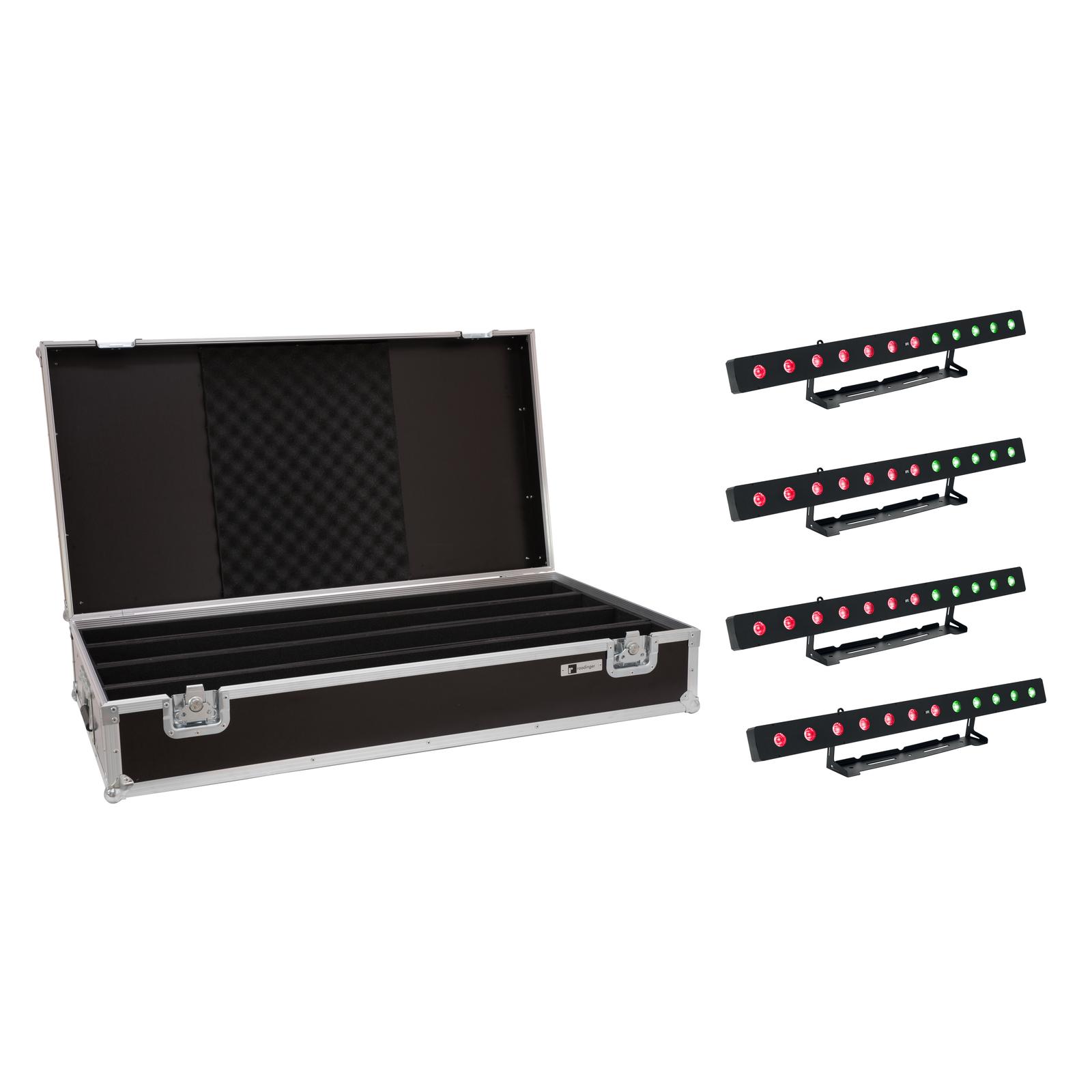 EUROLITE Set 4x LED PIX-12 HCL Bar + Case