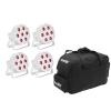 EUROLITE Set 5x LED SLS-7 HCL Spot white + Soft Bag