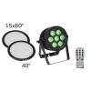 EUROLITE Set LED IP PAR 7x9W SCL Spot + 2x Diffuser cover (15x60° and 40°)