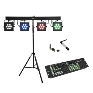 EUROLITE Set LED KLS-3002 + Controller + STV-40S-WOT Steel stand