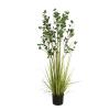 EUROPALMS Evergreen shrub with grass, artificial plant, 152cm