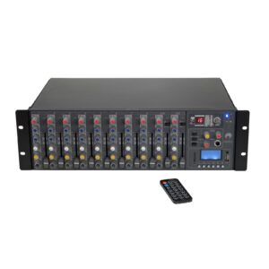 OMNITRONIC RM-1422FXA USB Rack Power Mixer