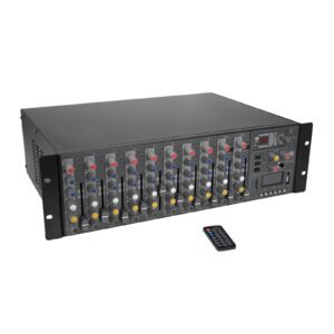 OMNITRONIC RM-1422FXA USB Rack Power Mixer