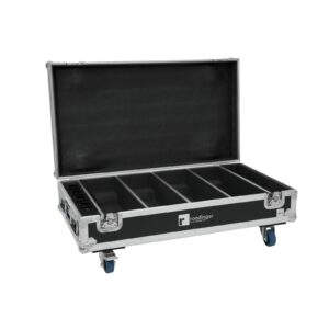 ROADINGER Flightcase 4x AKKU BAR-6 QCL with charging function