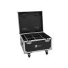 ROADINGER Flightcase 4x AKKU IP PAR 7 QCL WDMX with charging function