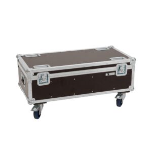 ROADINGER Flightcase 4x Audience Blinder 2x100W with wheels