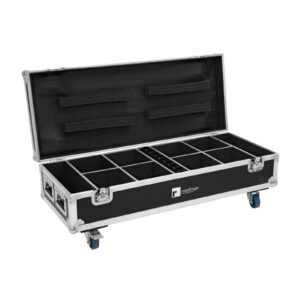 ROADINGER Flightcase 8x AKKU UP-4 QuickDMX with charging function