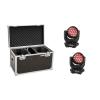 EUROLITE Set 2x LED TMH-X4 Moving-Head Wash Zoom + Case