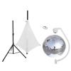 EUROLITE Set Mirror ball 50cm with stand and tripod cover white