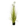 EUROPALMS Allium grass, artificial plant, white, 120 cm