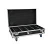 ROADINGER Flightcase 4x AKKU BAR-6 QCL with charging function