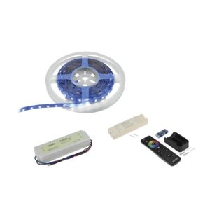 EUROLITE Set LED Strip 300 5m RGBWW + RF Controller + Transformer 24V