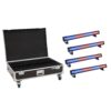 EUROLITE Set 4x LED IP T-PIX 8 QCL Bar + Case