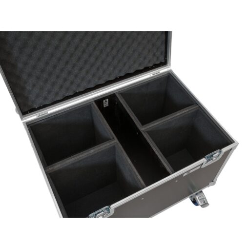 ROADINGER Flightcase 4x LED Theatre COB 200 series, with wheels