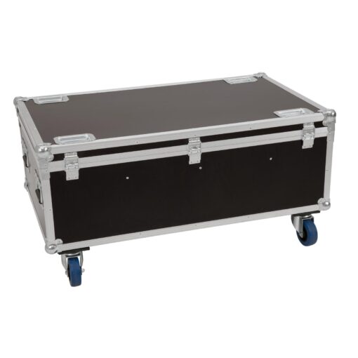 ROADINGER Flightcase 8x LED IP PAR 7x8W QCL/7x9W SCL with wheels