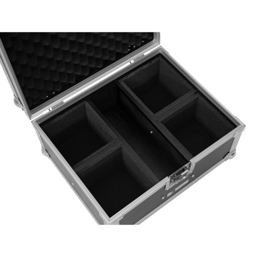 ROADINGER Flightcase EC-AU4 4x AKKU UP 4 QCL Spot QuickDMX