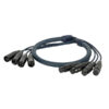 DMX Snake 4-way 3-pin XLR Cavo snake 4 universi - 20 m