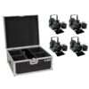 EUROLITE Set 4x LED THA-20PC TRC Theater-Spot bk + Case