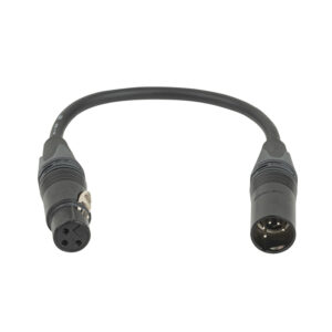 Neutrik 3-pin female to 5-pin male DMX adapter Adattatore per cavo