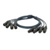 Neutrik DMX Snake 4-way 3-pin XLR Cavo snake 4 universi - 10 m