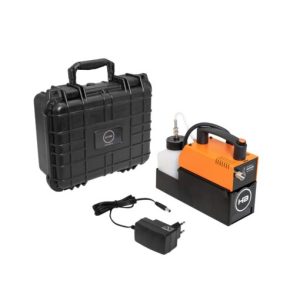 HAZEBASE piccola Battery-powered fog machine 12V/200W DMX