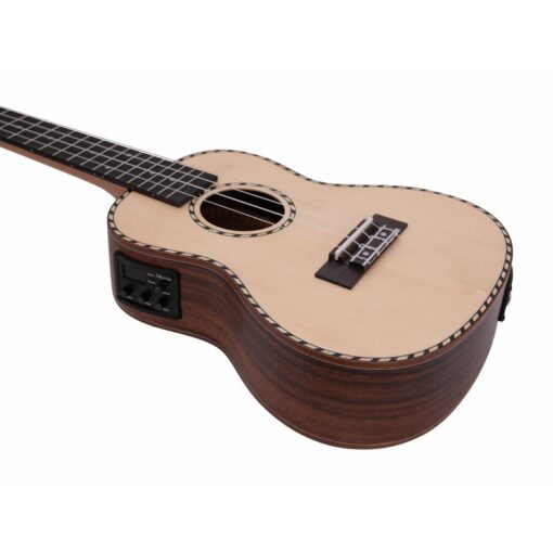 DIMAVERY UK-800 Concert Ukulele, spruce massive