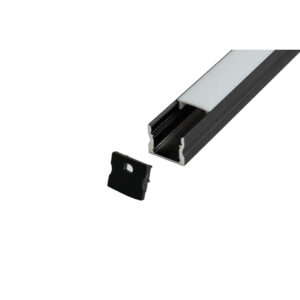 Profile Pro 30 Profilo nero - per strisce LED larghe <12 mm fino a 15 W/m - 2 m