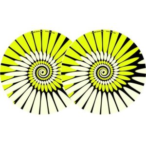 2x Zomo Slipmats - Paint - yellow