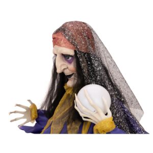 EUROPALMS Halloween Figure Fortune Teller, animated 50cm