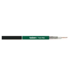 TASKER T42PVC Extra Flex Cavo Video Coassiale-PVC 1x0,88 (75) Nero 100 mt