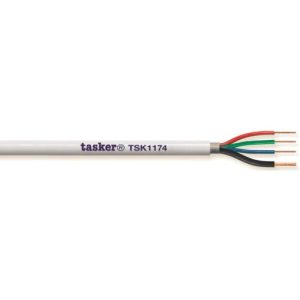 TASKER TSK1174 Cavo tondo Led RGB Ritardante la fiammaBIANCO 3X0,35+1X0,50