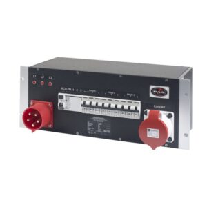 DAS DISTRO-RACKNET-329 19" 32AMPER TRIFASE POWER DISTRO, 9 USCITE SCHUKO 16A