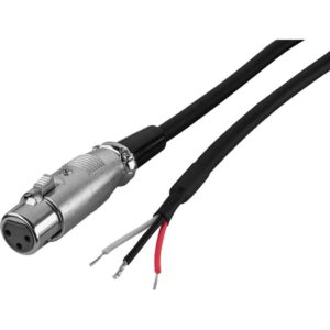 MONACOR MCA-100J/XP CAVO ADATTATORE XLR FEMMINA - CONDUTTORI APERTI LUNGHEZZA 1M