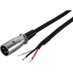 MONACOR MCA-100P/XP CAVO ADATTATORE XLR MASCHIO - CONDUTTORI APERTI LUNGHEZZA 1M