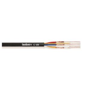 TASKER C125 Cavo Komby A-V 3x0,12 + 2x0,12 Nero 100mt