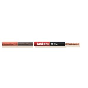 TASKER C234/TRRO Cavo Audio Unipolare Extra Flessibile 1x4,00 Trasparente Rosso 100 mt