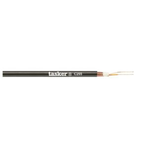 TASKER C255 Cavo Audio Schermato  2x0,22 Nero 100 mt