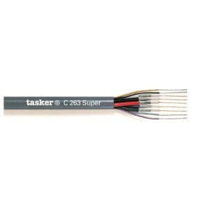 TASKER C263SUPER Cavo Multicoassiale -Video + Switch 5x0,08(75)+4x0,22 Nero 100 mt