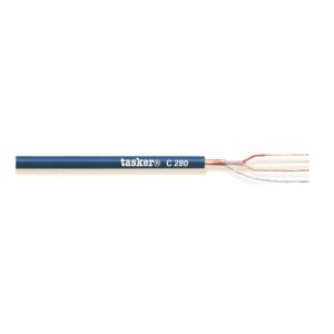 TASKER C280 Cavo Microfonico 2x0,22 Blu 100 mt