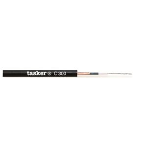 TASKER C300 Cavo Chitarra 1x0,22 Nero 100 mt