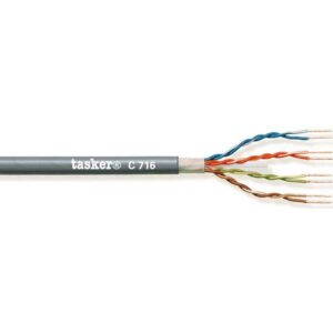 TASKER C716LSZH UTP Cat 6a UL/ETL Verified Stiff 4x2x0,25 GRIGIO CONFEZIONE 305M