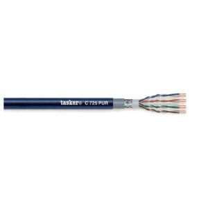 TASKER C725PUR S-UTP Cat 5e 4x2x0,15 Blunotte 100 mt