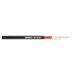 TASKER RG59B/U Coax Cavo MIL Standard 1x0,26 (75) Nero100 mt