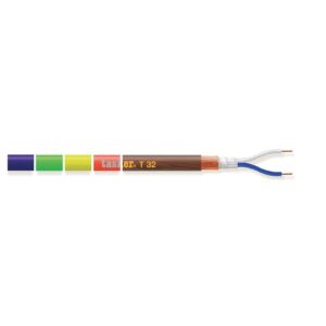 TASKER T32/AR Cavo MicrofonicoPremium 2x0,22 Fluo Arancio 100 mt