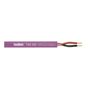 TASKER TSK202CPR Cavi Evacuazione Vocale - certificati CPR classe C 2x1,50 Viola 100mt